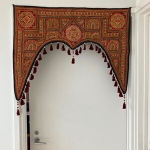 Indian Toran Handmade Embroidered Door/Window/Wall Hanging With Tassels